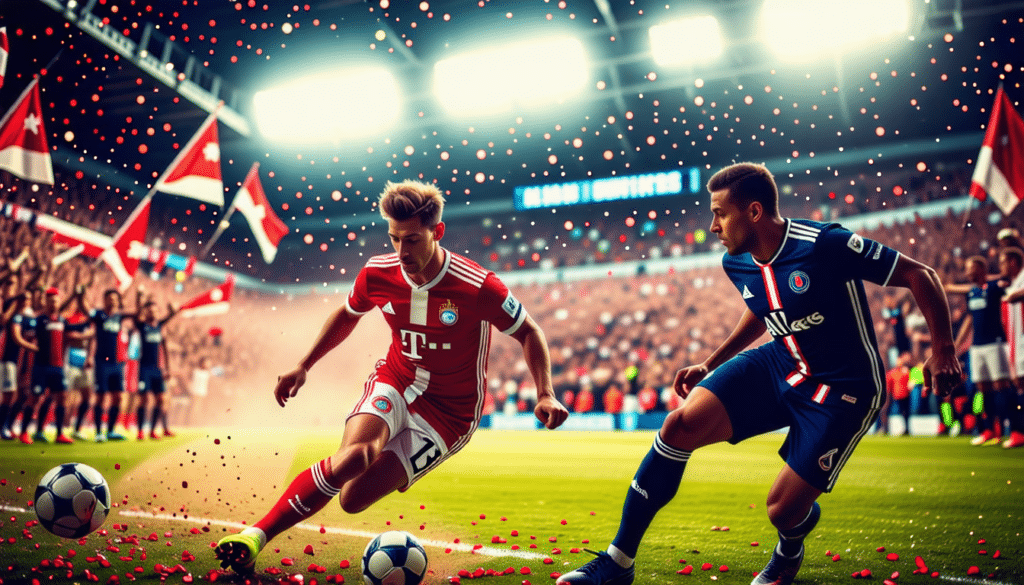 plongez dans l'univers captivant du football avec la bande-annonce exclusive du choc tant attendu entre le bayern munich et le paris saint-germain. découvrez les moments forts, les enjeux de ce match décisif et laissez-vous emporter par l'excitation de ces deux géants du sport.