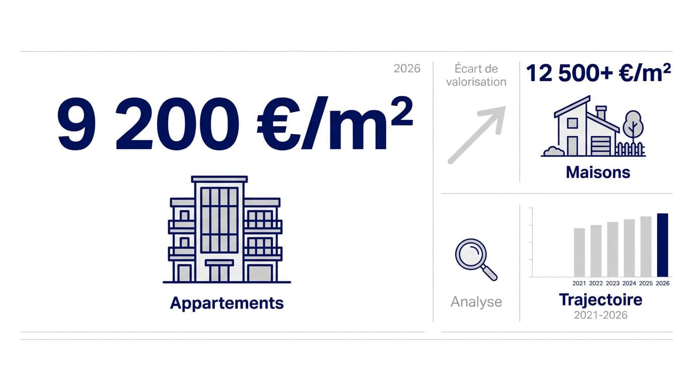Analyse du marché immobilier appartements vs maisons