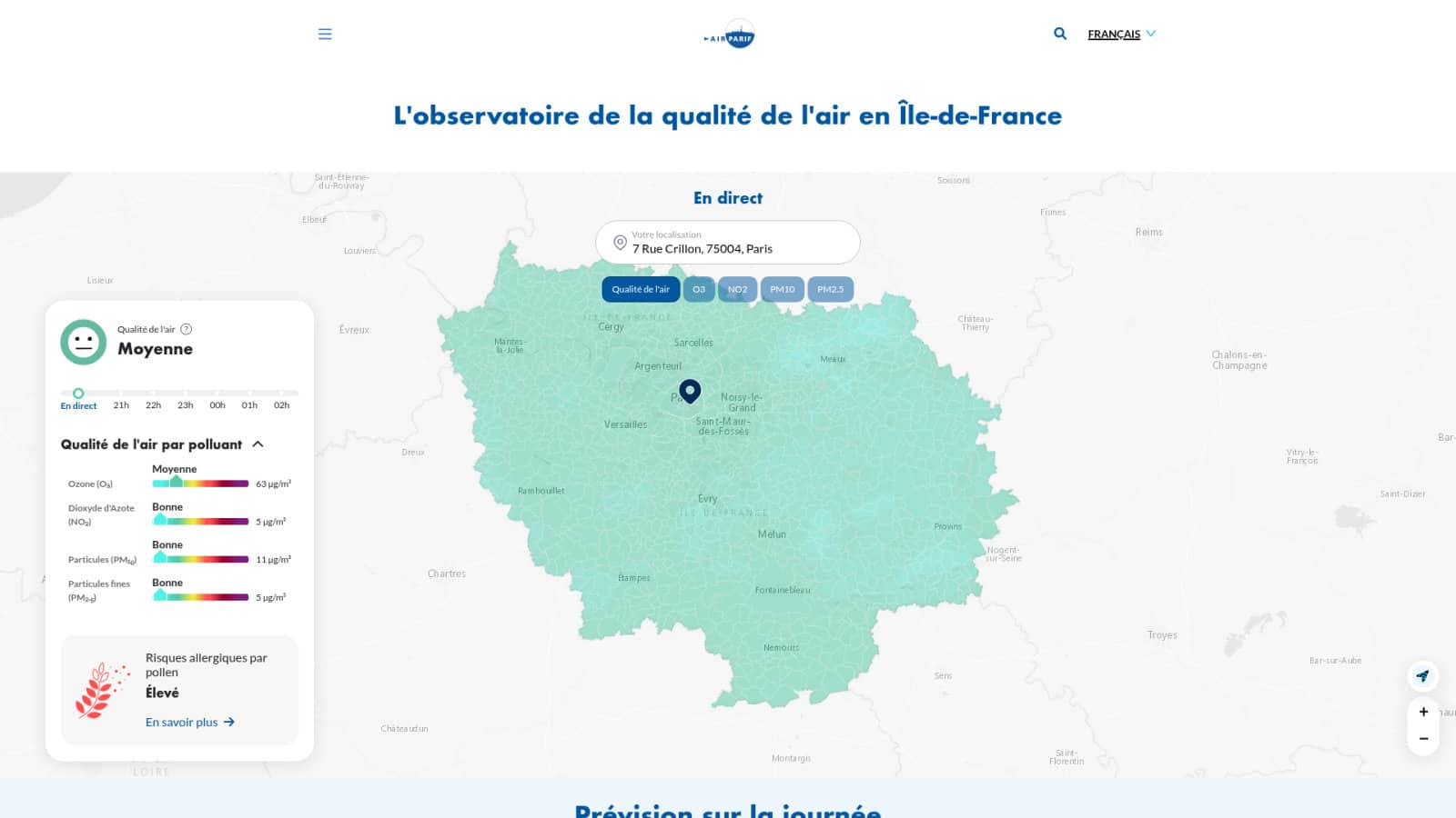 4 jours de prévisions : anticiper les pics de pollution
