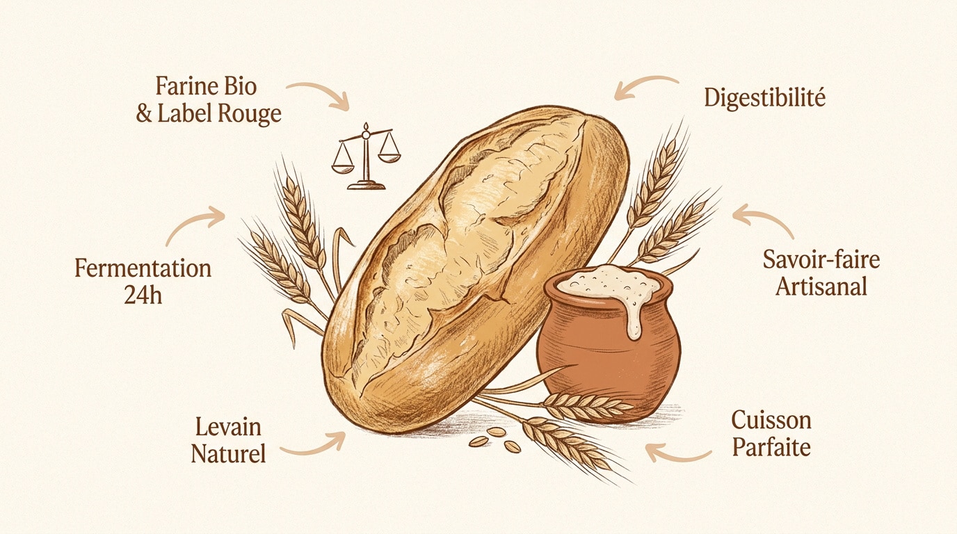 Artisan boulanger pétrissant une pâte à pain traditionnelle à Boulogne-Billancourt