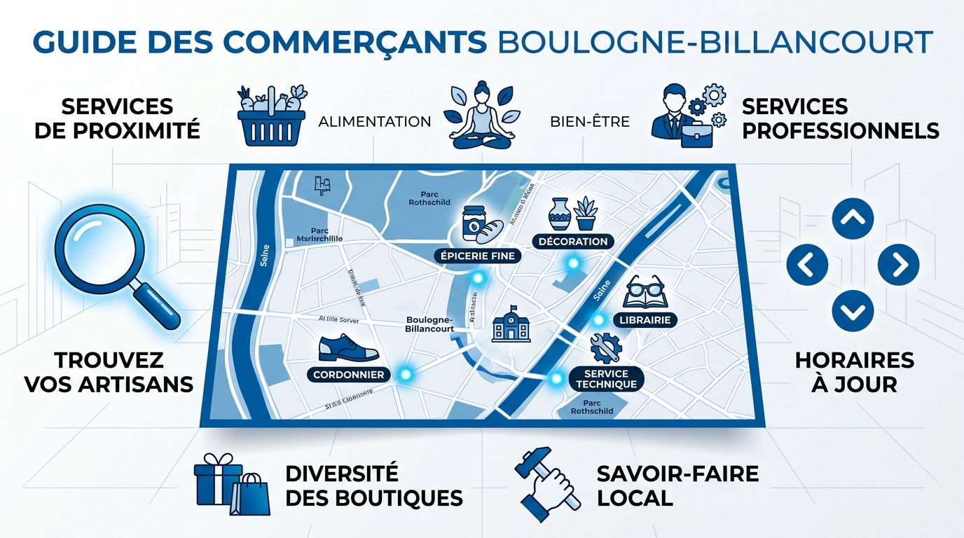 Commerces de proximité et artisans à Boulogne-Billancourt pour la rentrée