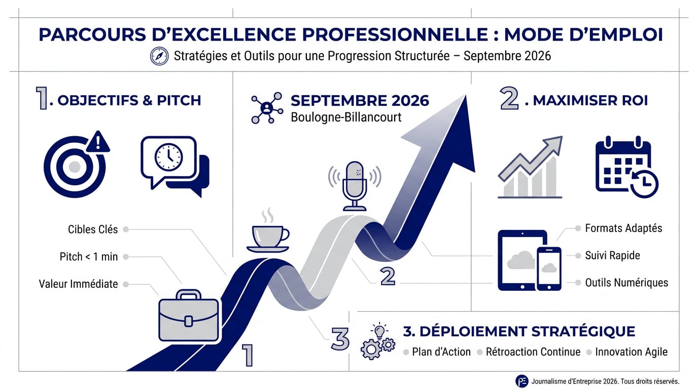 Entrepreneurs en session de réseautage stratégique à Boulogne-Billancourt