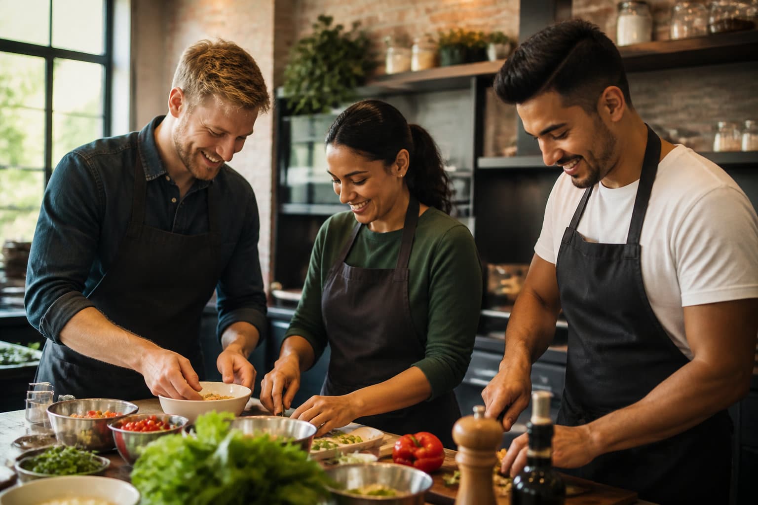 Sessions collectives : organiser un team building ou un anniversaire culinaire