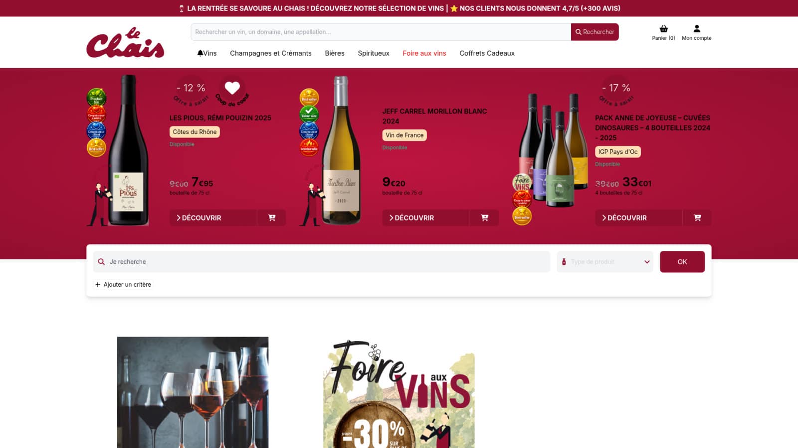 LeChais.com : une offre exhaustive pour vos commandes de grands crus