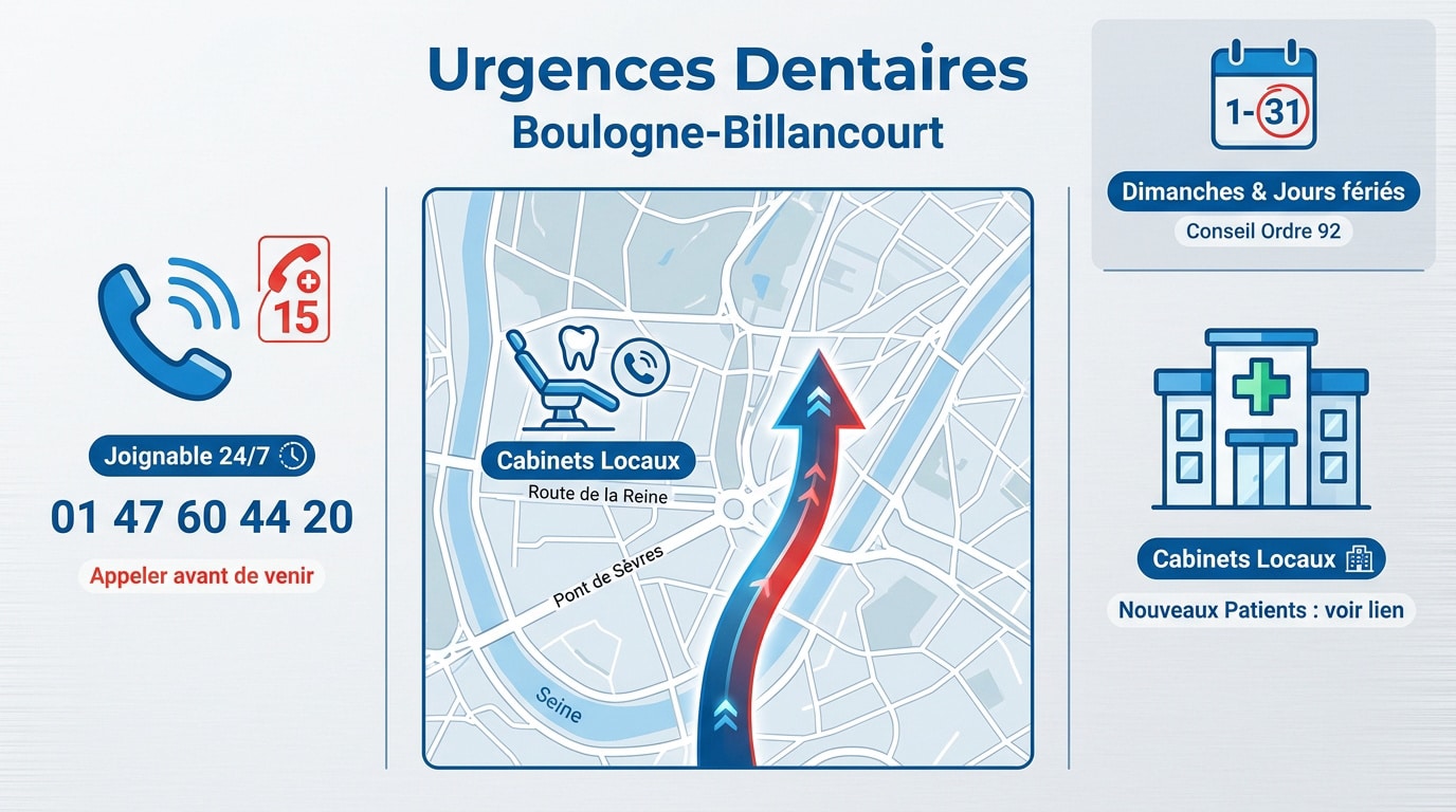 Urgences dentaires Boulogne-Billancourt