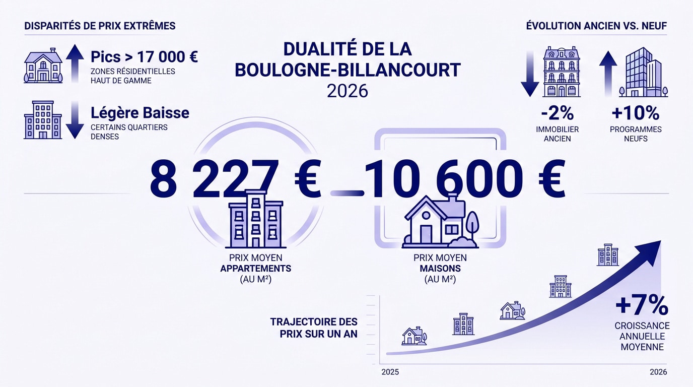 Marché immobilier Boulogne-Billancourt 2026